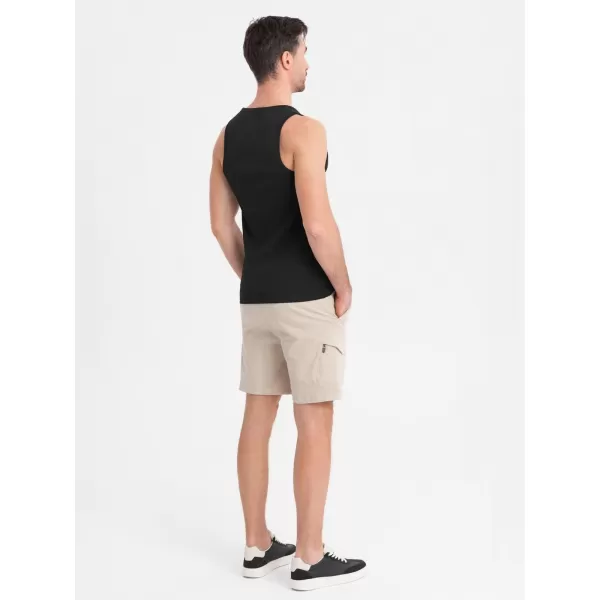  Cămaşă OMBRE OM-TSBT-0239 NEGRU 
