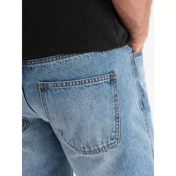  Pantaloni scurţi OMBRE OM-SRDS-0157 ALBASTRU DESCHIS 