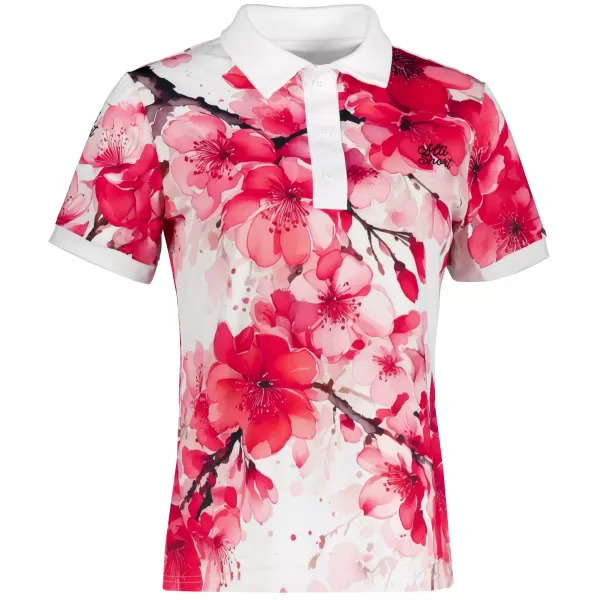 Tricou funcțional pentru femei cu guler premium ALTISPORT VOJ/ALW102TR05 ROZ/ALB 