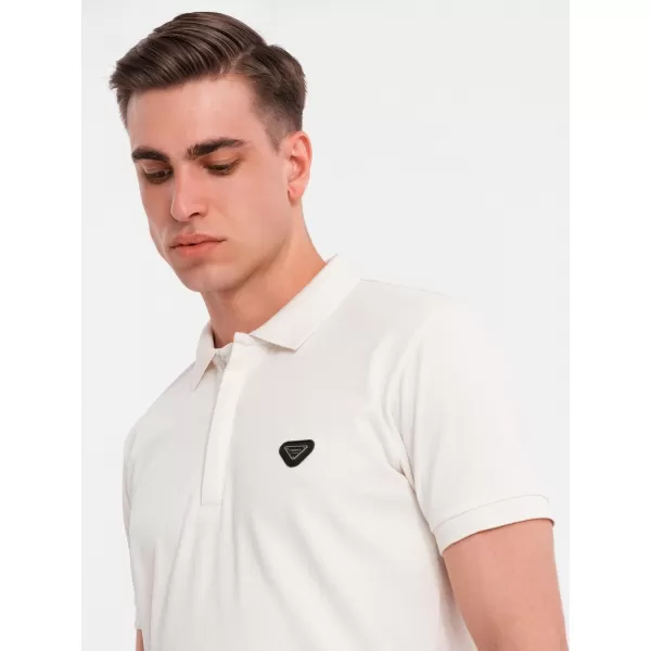  Tricou pentru bărbați OMBRE OM-POSS-0148 ALB 