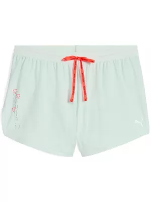 Pantaloni scurți pentru doamne PUMA EVRYDAY KNIT 3 SPLT SHRT ?W 526664_50 ALBASTRU PAȘNIC