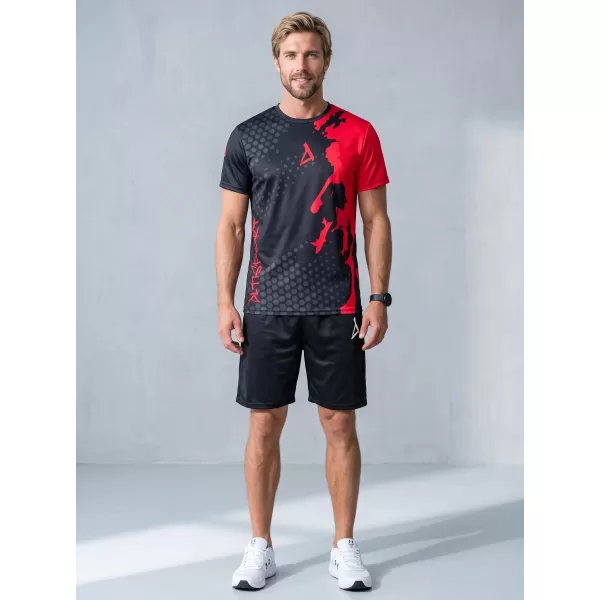  Premium funcțional pentru bărbați ALTISPORT VOJ/ALM112TR01 BLACK-ROȘU 