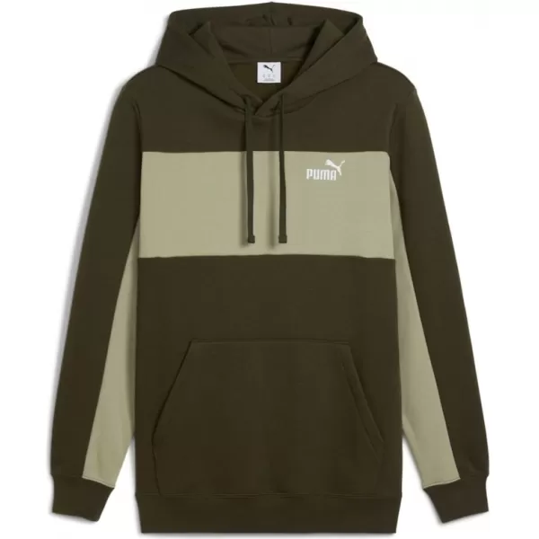  Hanorac pentru bărbați PUMA ESS BLOCK HOODIE FL 684686-82 VERDE 