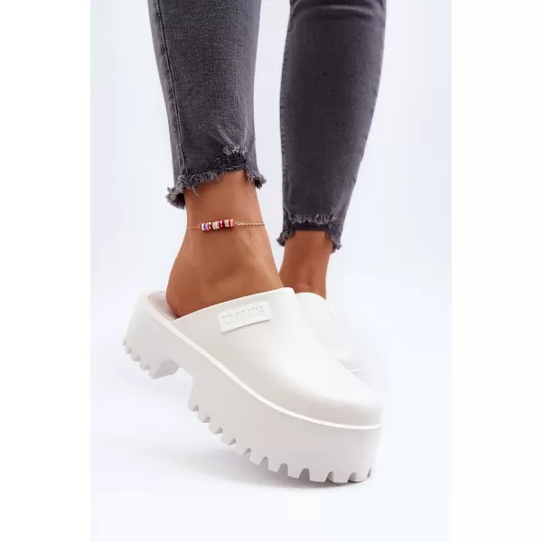  Papuci dama BIG STAR NN274015 WHITE Pantofi Big Star 