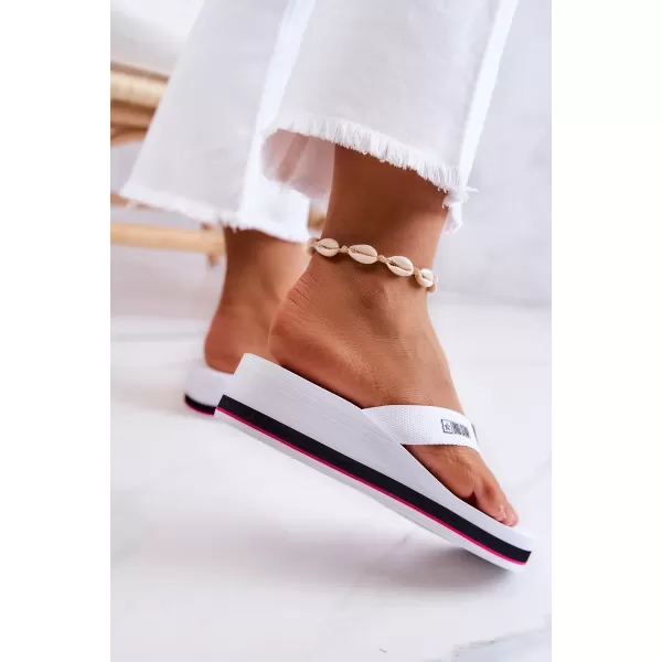  Flip-flops pentru femei BIG STAR JJ274A333 WHITE Big Star Pantofi 