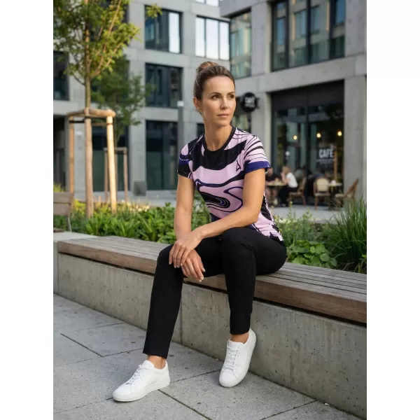  Tricou funcțional premium pentru femei ALTISPORT VOJ/ALW099TR01 MOV NEGRU 