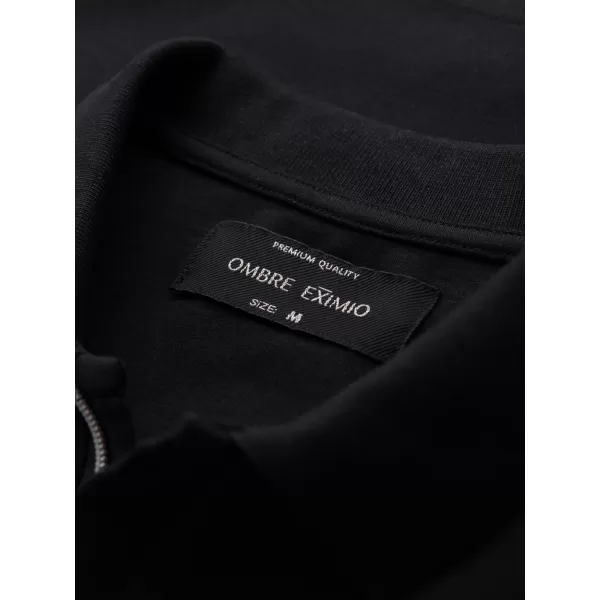  Tricou pentru bărbați OMBRE OM-POSS-0148 NEGRU 