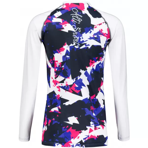  Tricou funcțional pentru femei cu mâneci lungi premium ALTISPORT VOJ/ALW110TR03 VIOLET -WHITE 