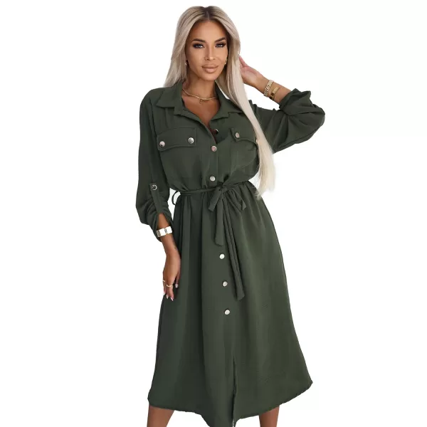 Rochie NUMOCO 531-5 KAKI 