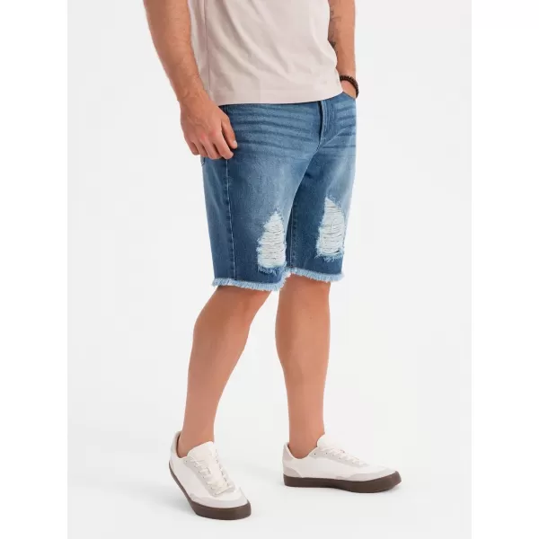  Pantaloni scurţi OMBRE OM-SRDS-0157 ALBASTRU 