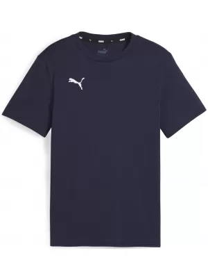 T -thirt PUMA TEAMGOAL CASUALS TEE JR 658616_06 PUMA NAVY/PUMA WHITE