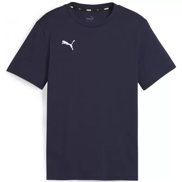  T -thirt PUMA TEAMGOAL CASUALS TEE JR 658616_06 PUMA NAVY/PUMA WHITE 