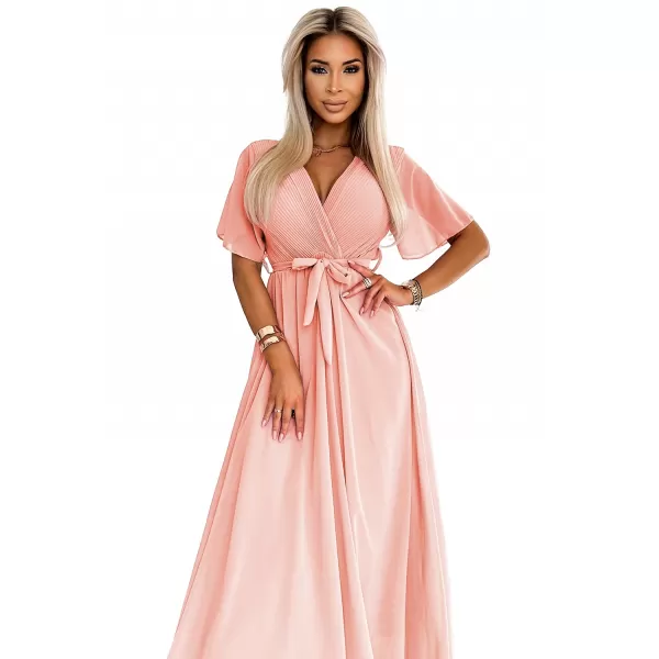  Rochie NUMOCO 545-4 PIERSICĂ 