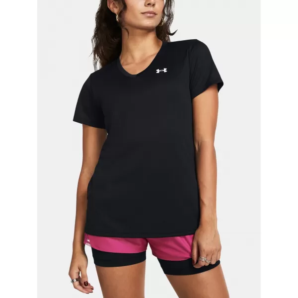  Tricou pentru femei UNDER ARMOUR TECH SSV- SOLID 1384229-001 NEGRU 