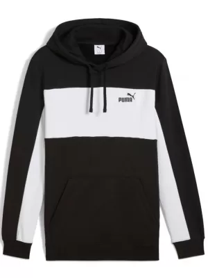 Hanorac pentru bărbați PUMA ESS BLOCK HOODIE FL 684686-01 NEGRU