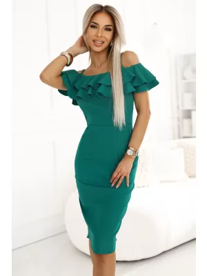 Rochie NUMOCO CARMEN 599-2 KAKI