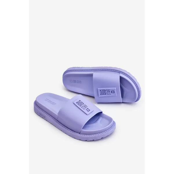  Papuci de modă pentru femei BIG STAR JJ274A304 PURPLE Big Star Pantofi 