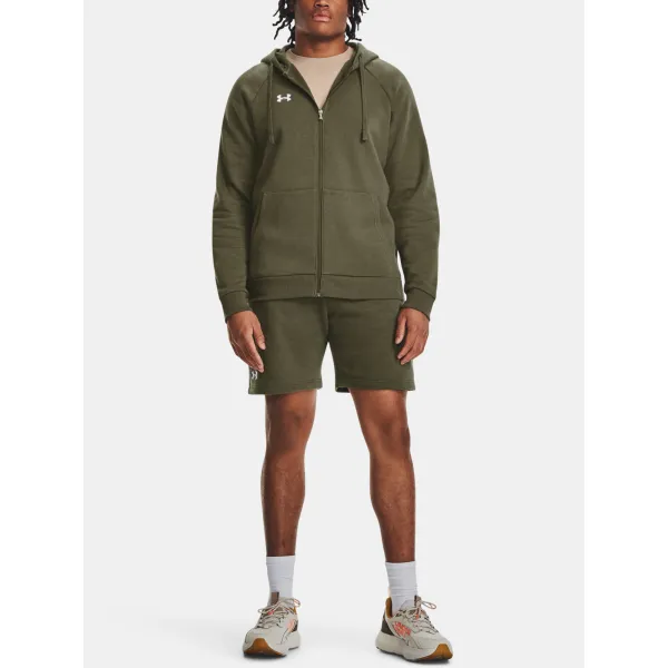  Hanorac pentru bărbați UNDER ARMOUR RIVAL FLEECE FZ HOODIE 1379767-390 VERDE 