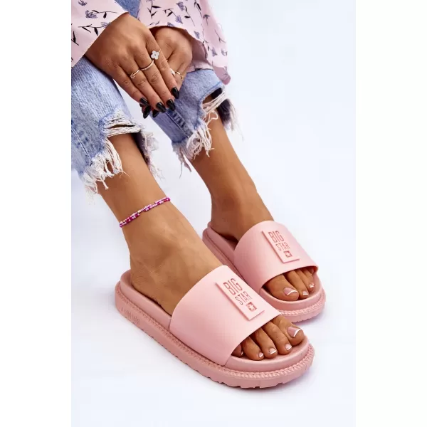  Papuci dama BIG STAR LL274425 ROZ Pantofi Big Star 