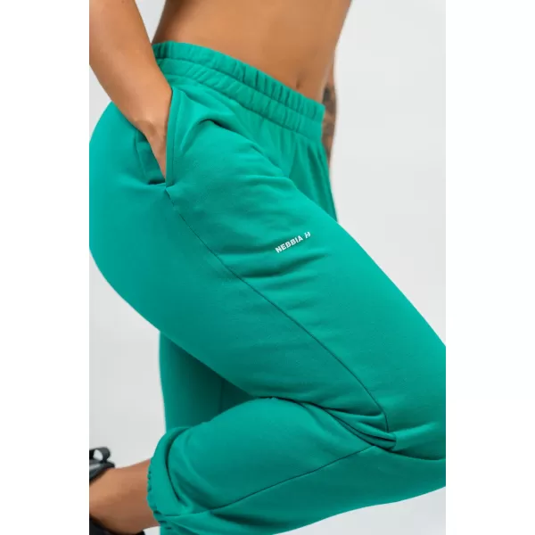  Pantaloni de trening sport largi GYM TIME 281 VERDE Nebbia 