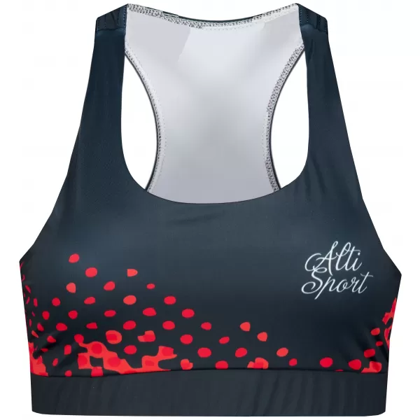  Premium de sutien sport funcțional pentru femei ALTISPORT VOJ/ALW109POD01 ROȘU-NEGRU 