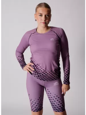 Tricou funcțional pentru femei cu mâneci lungi premium ALTISPORT VOJ/ALW109TR03 VIOLET