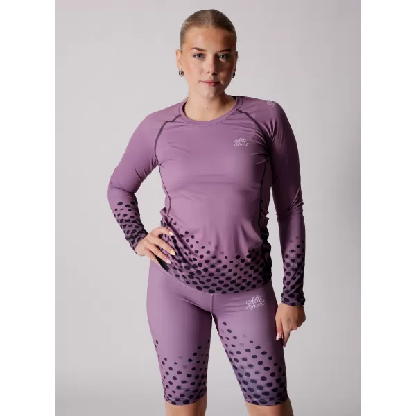  Tricou funcțional pentru femei cu mâneci lungi premium ALTISPORT VOJ/ALW109TR03 VIOLET 