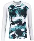 Tricou funcțional pentru femei cu mâneci lungi premium ALTISPORT VOJ/ALW110TR03 ALBASTRU -ALB