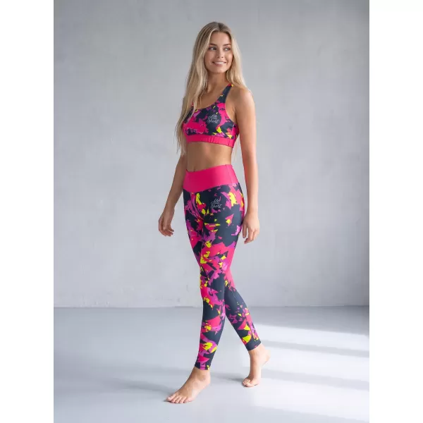  Premium de sutien sport funcțional pentru femei ALTISPORT VOJ/ALW110POD01 ROZ -BLACK 