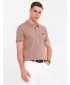 Tricou pentru bărbați OMBRE OM-POSS-0148 MARO DESCHIS