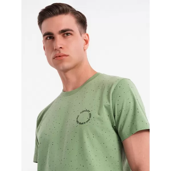  Cămaşă OMBRE OM-TSFP-0186 VERDE 