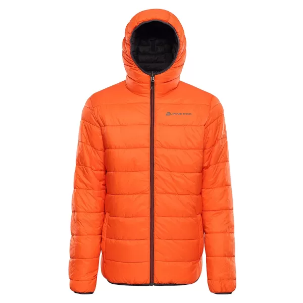  Jachetă reversibilă pentru bărbați ALPINE PRO EROM NEUTRU/PĂMÂNT 