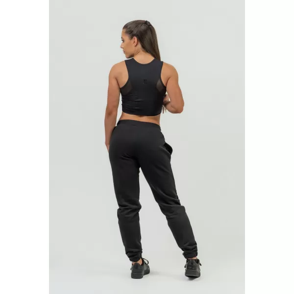  Pantaloni de trening Nebbia largi Signature INTENSE 846 BLACK/GOLD pentru femei 