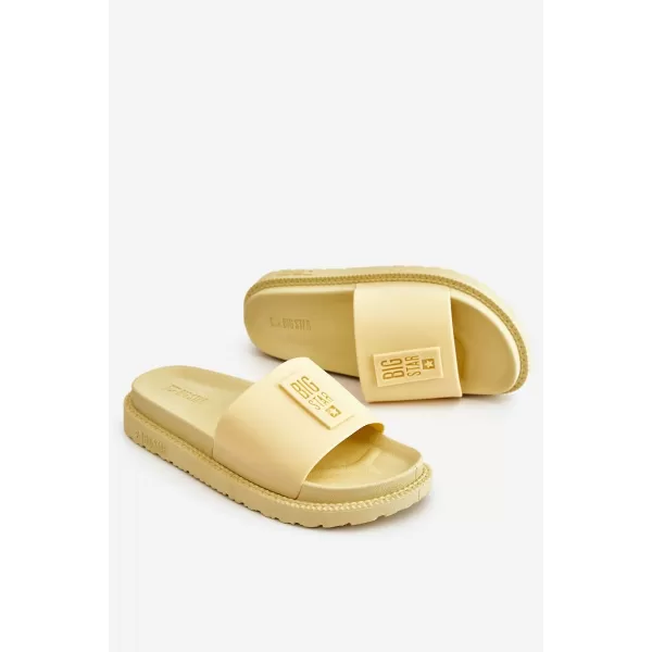  Papuci dama BIG STAR JJ274A305 GALBEN Pantofi Big Star 