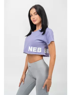 Tricou crop top POWERHOUSE 279 LIGHT PURPLE Nebbia