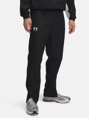 Pantaloni sport pentru bărbați UNDER ARMOUR RIVAL WVN WINDBREAKER PN 1390150-001 NEGRU