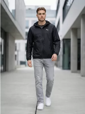 Windbreaker PUMA ESS REGULAR WINDBREAKER 684625-01 NEGRU