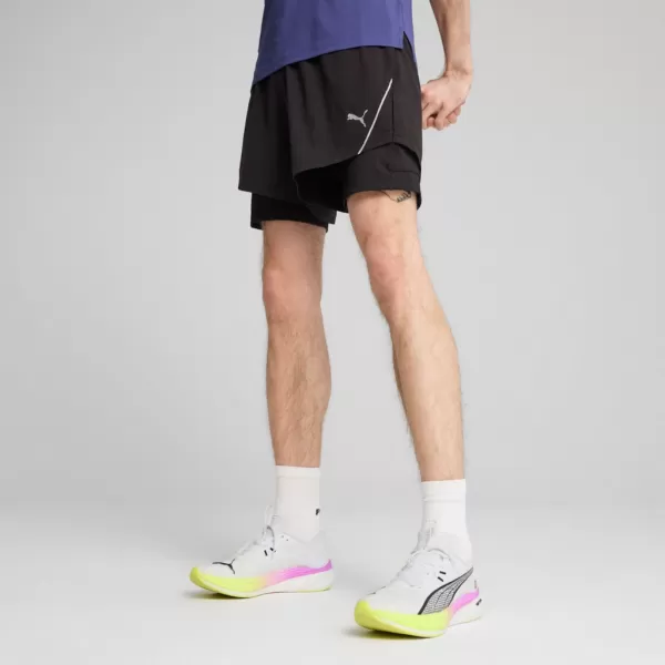  Pantaloni scurţi PUMA M RUN ULTRAWEAVE 2IN1 5"" SHORT​ 526635-01 NEGRU 