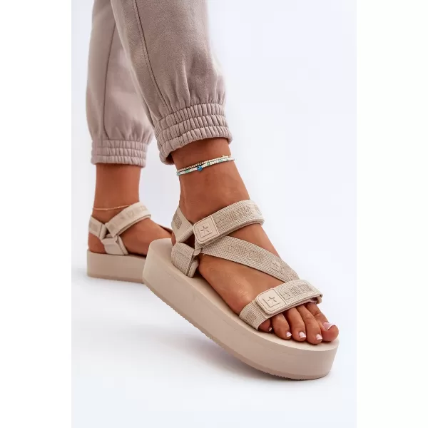  Sandale dama BIG STAR NN274A528 BEJ Pantofi Big Star 