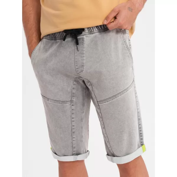  Pantaloni scurţi OMBRE OM-SRDS-0135 GRI DESCHIS 