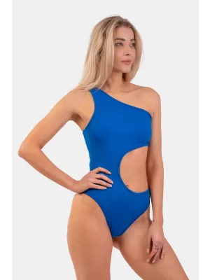 Monokini asimetric pe un umăr 459 BLUE Nebbia