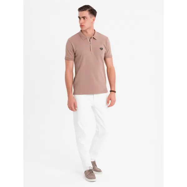  Tricou pentru bărbați OMBRE OM-POSS-0148 MARO DESCHIS 