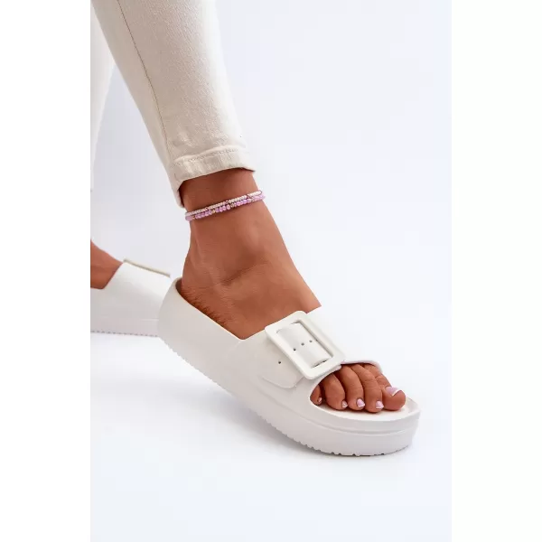  Papuci dama BIG STAR NN274A661 WHITE Pantofi Big Star 