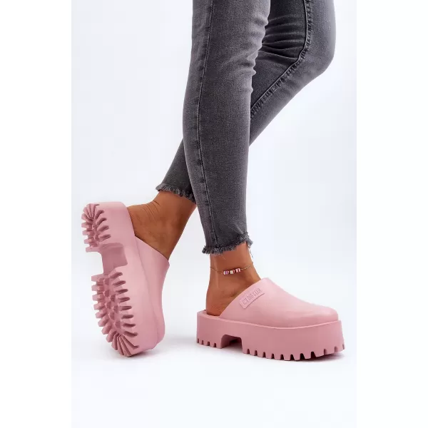  Papuci dama BIG STAR NN274020 ROZ Pantofi Big Star 