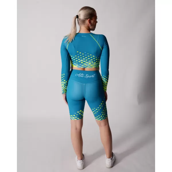  Premium de cultură funcțională pentru femei ALTISPORT VOJ/ALW109TR04 EMERALD/FLUO YELLOW 