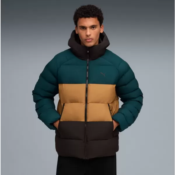  Jachetă pentru bărbați PUMA MONO HOODED JACKET 688367-75 VERDE 