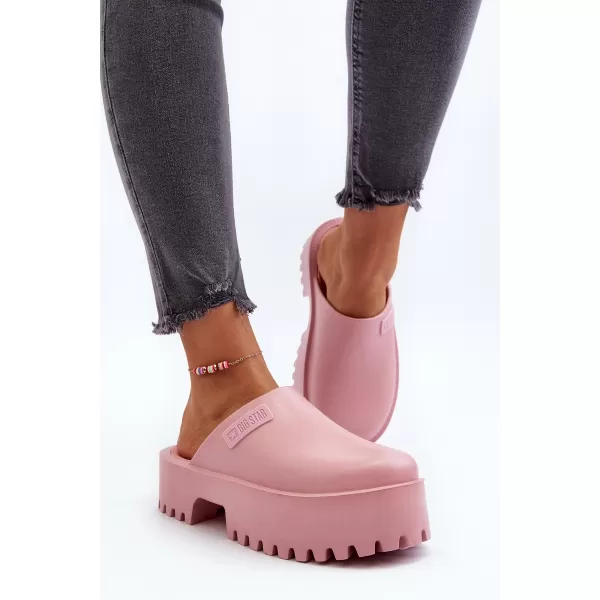  Papuci dama BIG STAR NN274020 ROZ Pantofi Big Star 