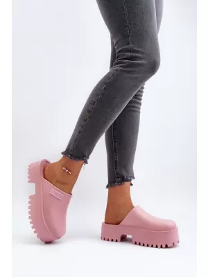 Papuci dama BIG STAR NN274020 ROZ Pantofi Big Star