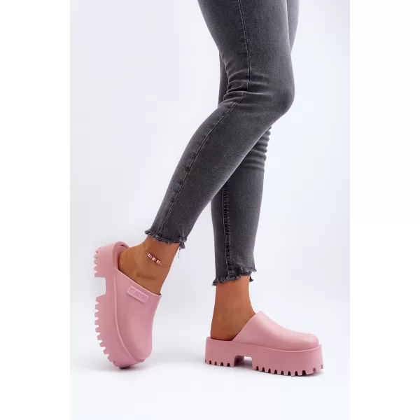  Papuci dama BIG STAR NN274020 ROZ Pantofi Big Star 