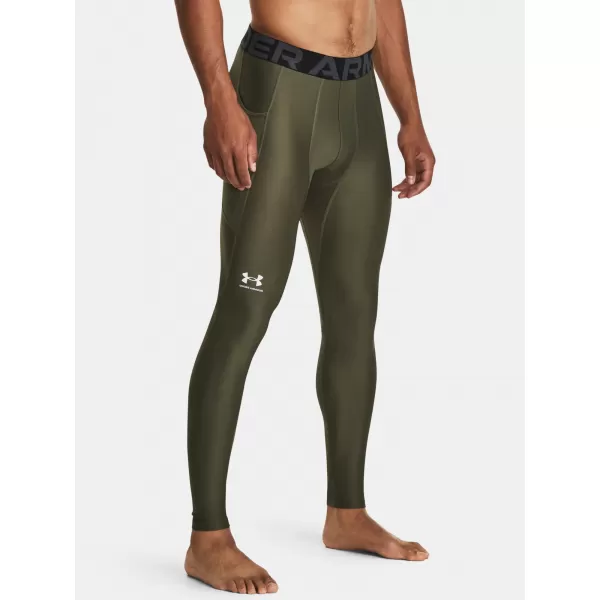  Jambiere pentru bărbați UNDER ARMOUR HG ARMOUR LEGGINGS 1361586-390 VERDE 